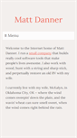 Mobile Screenshot of mattdanner.net